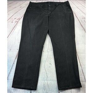 Calvin Klein Skinny Jeans Womens Size 20W Stretch Black Denim